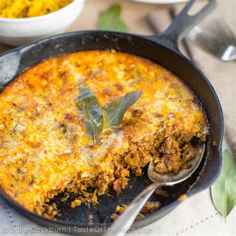  Bobotie – A Spicy South African Dish that Combines Savory Layers with Creamy, Cheesy Goodness!