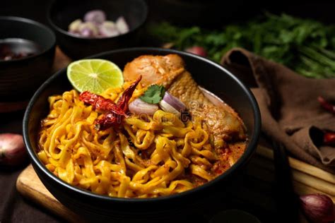  Khao Soi: Một Món Ăn Thái Lan Sâu Nồng Thơm Lừng Kêt Hợp Bánh Miền Bắc