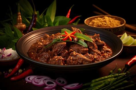  Rendang: Spicy Aromatic Adventure Meets Rich Coconut Symphony in Ambon!